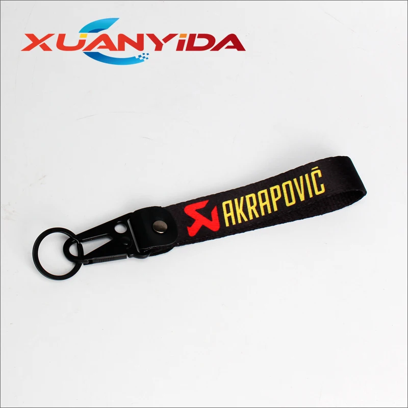 Motorcycle keychain for akrapovic momo tein jdm viv travel bag home personal decoration with hanging buckle JDM MOMO TEIN AKRAP - Название цвета: AKRAPOVIC
