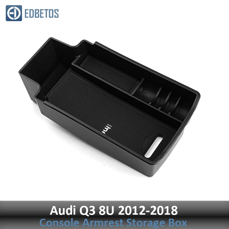 Аксессуары Audi для Audi Q3 8U 2012 2013- подлокотник, ящик для перчаток вторичного хранения центральной консоли Органайзер лоток для укладки