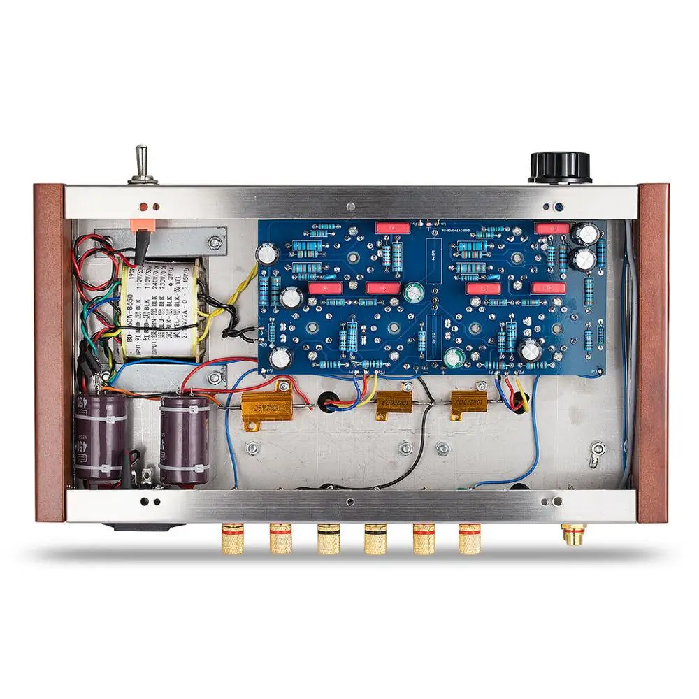Douk аудио HiFi класс AB 6P1 клапан трубка, усилитель мощности Push-pull стерео аудио усилитель 12 Вт+ 12 Вт