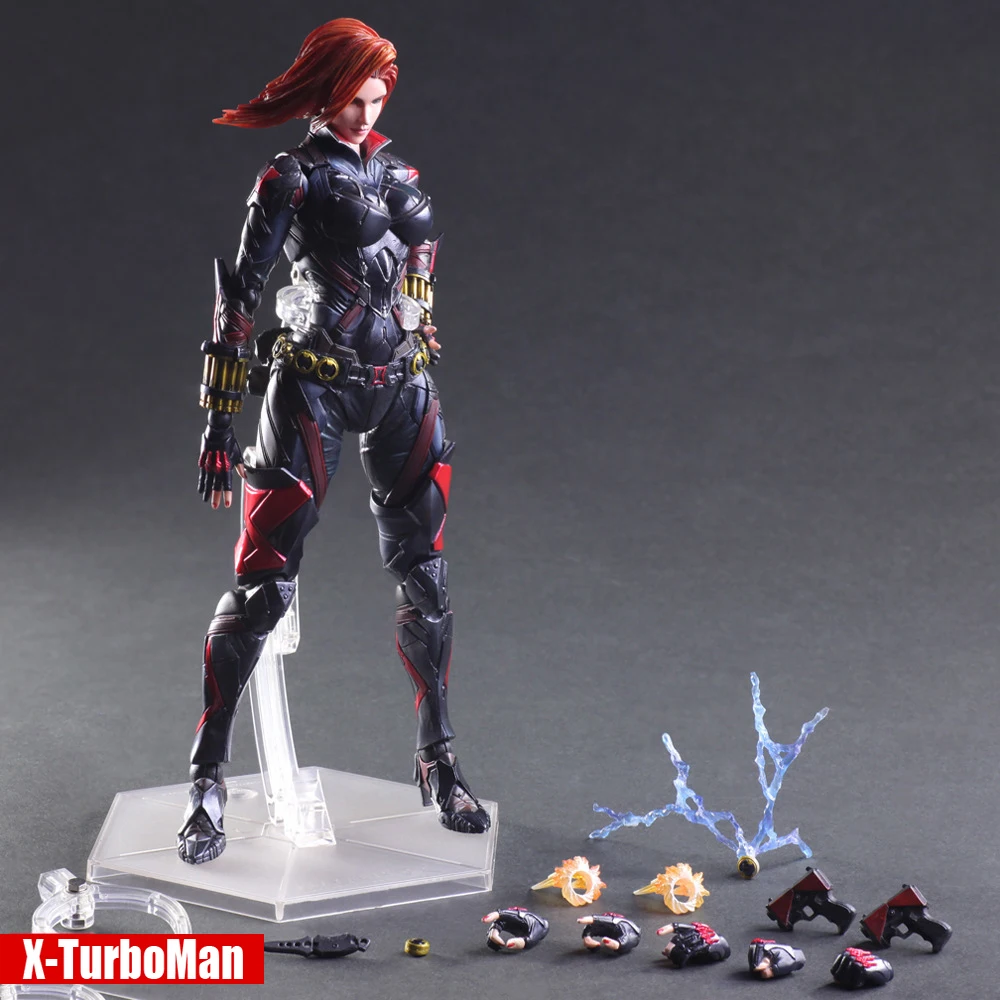 Play Arts kai super heroes фигурка Marvel черная widow PA Мститель 27 см коллекция моделей игрушек для подарков
