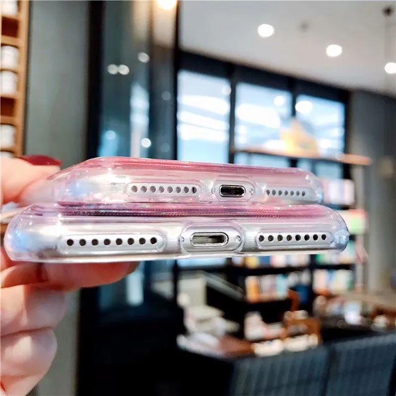 Блестящий милый чехол для телефона с единорогом и лошадью для iPhone X, XS, 7, 8, 6, 6S Plus, милый чехол с блестками для Iphone 11, 11 pro, чехол