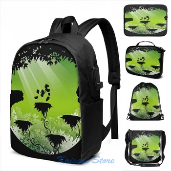 

Funny Graphic print Rayman USB Charge Backpack men School bags Women bag Travel laptop bag