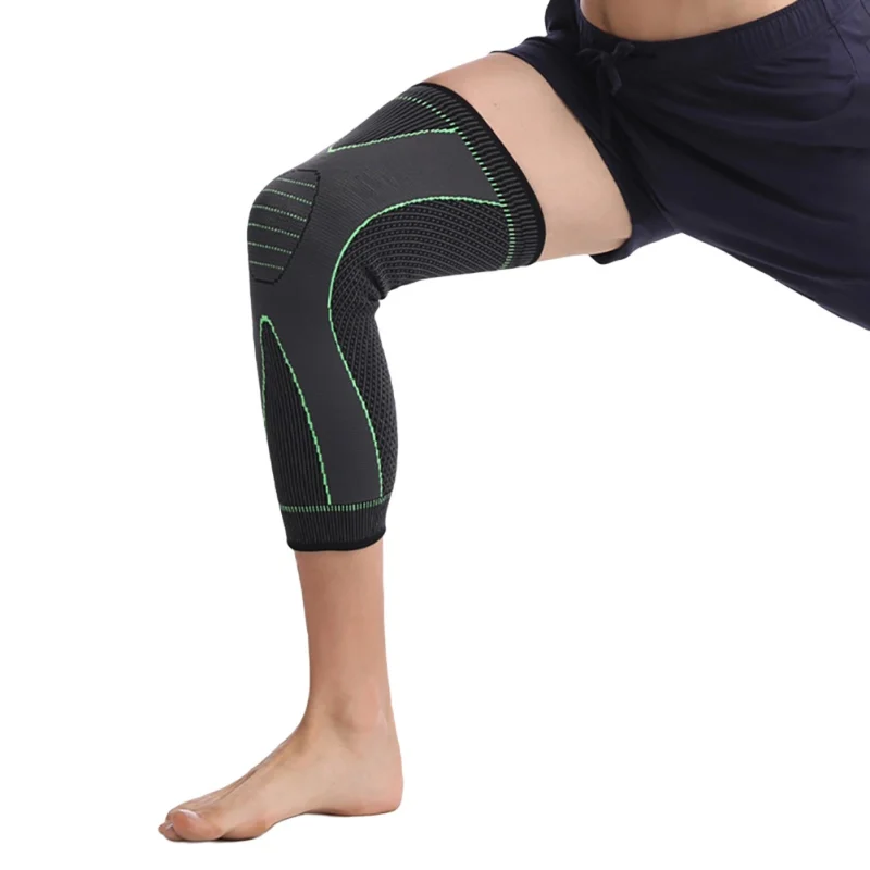 

1 Pair High Elastic Anti Slip Knee Brace Lengthen Pressurize Sport Knee Pad For Running Basketball Weightlifting Gym Unisex