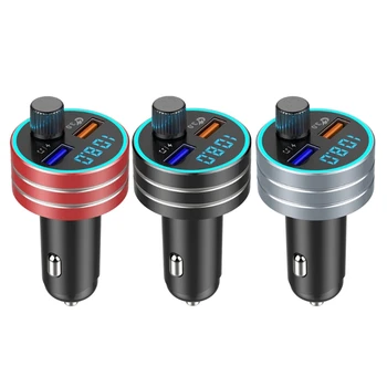 

Bluetooth 5.0 Car MP3 Player Handsfree Car Kit USB Car Charger Quick Charge 3.0