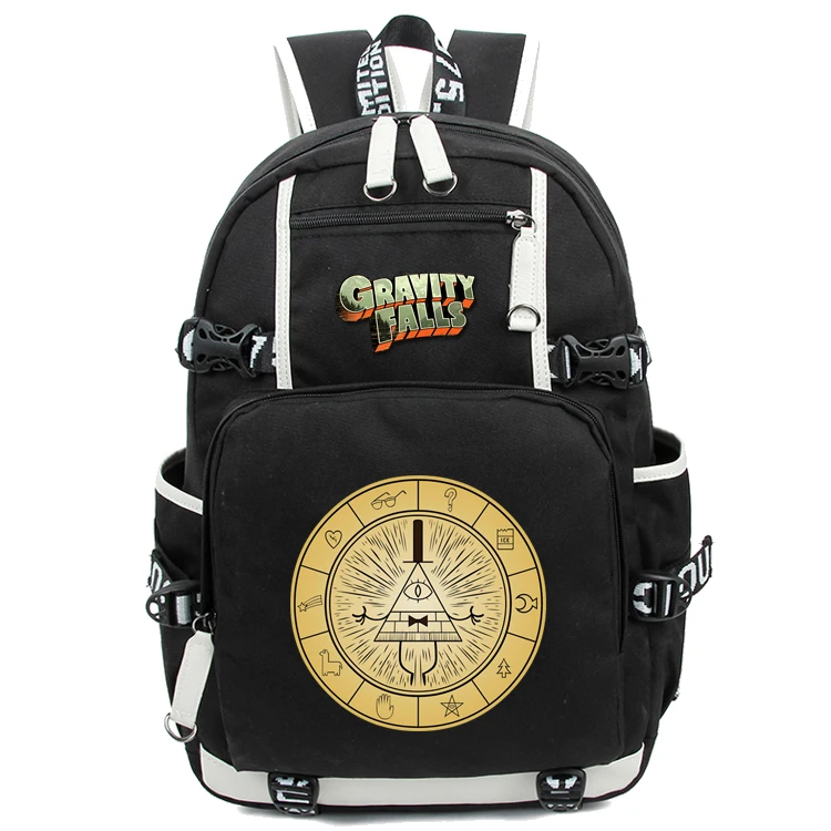

Anime Gravity Falls USB Port Backpack Bag Printing Back School Book Girls Boys Backpacks Laptop Shoulder Bags Cosplay