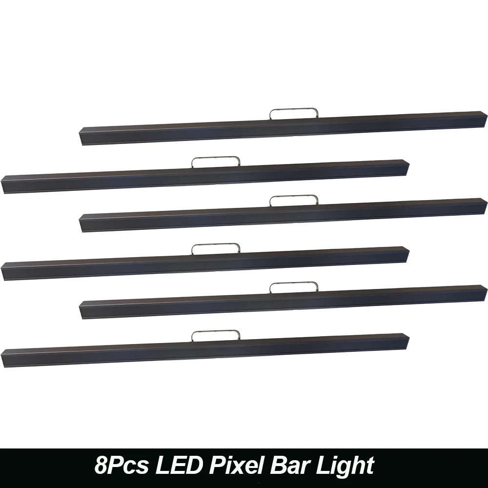8Pcs Pixel Light 40 шт. светодиодный пиксельный контрольный светодиодный пиксельный полосный светильник светодиодный RGB 3 в 1 сценический светильник DMX 120 CH канальный светодиодный светильник для мытья стен DJ диско-светильник - Цвет: 8Pcs Pixel Light