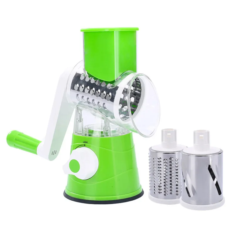Manual Vegetable Cutter Slicer Kitchen Accessories Multifunctional Round Mandoline Slicer Potato Cheese Kitchen Gadgets