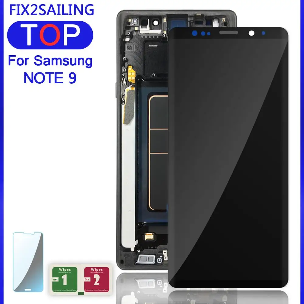 Супер AMOLED 6,4 ''ЖК-дисплей с рамкой для SAMSUNG GALAXY Note 9 Note9 N960D N960F дисплей с сенсорным экраном дигитайзер в сборе