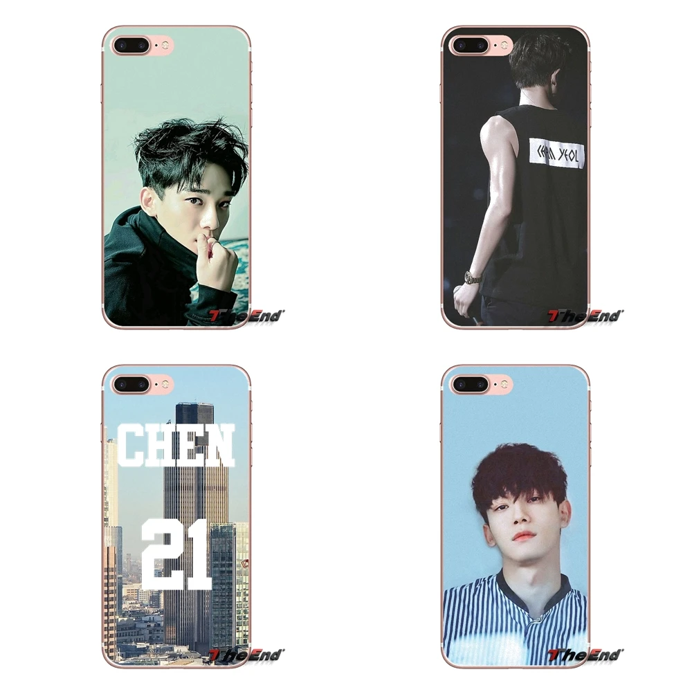 Chen Kim Jong Dae Exo Kpop For Apple iPhone X 4 4S 5 5S SE 5C 6 6S 7 8 Plus 6sPlus 6Plus 7plus 8plus Transparent Soft Case Cover | Мобильные