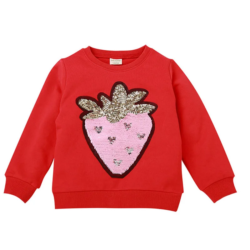 Autumn Spring Children's Sweater Sequins Cartoon Children Clothing New 3-8 Years Old Cotton Leisure Outerwear Sweaterss