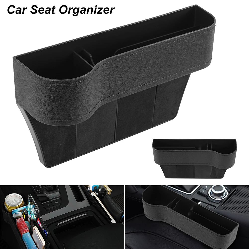 

Car Organizer Gap Slit Filler Holder Auto Seat Organizer Crevice Storage Box Grain For Wallet Phone Key Slit Pocket Accessories