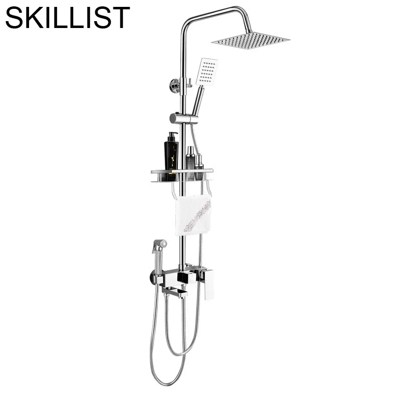 Best Dusche Regendouche Choveiro Panel Doucheset Preto Conjunto De Duschset Piscina Ducha Do Banheiro Chuveiro Eletrico Shower Set
