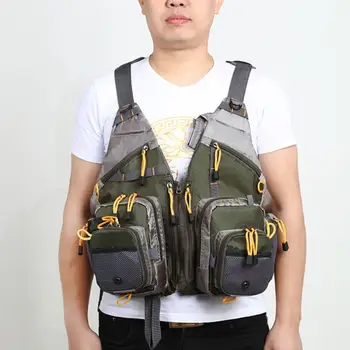 

Outdoor Sport Fishing Life Vest Men Breathable Swimming Life Jacket Safety Waistcoat Survival Utility Vest Colete Salva-Vidas