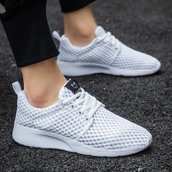 

2020 Summer Mesh Sneakers For Men Shoes Breathable Men's Casual Shoes Lace-Up Lightweight Running Shoes Zapatos De Hombre