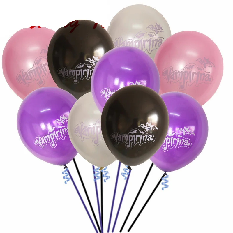 10 шт./лот 10 дюймов Vampirina латексный надувной шар День Рождения Декор для Хеллоуин-вечеринки принадлежности вампир украшения надувной шар