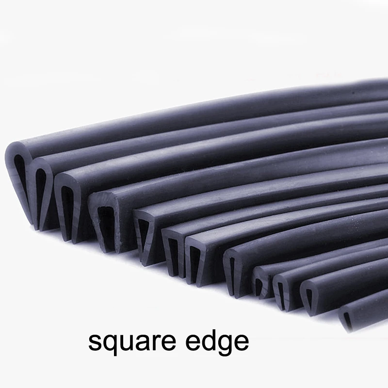 

1 Meter U Shaped Rubber Sealing Strip Edge Trim Auto Rubber Seal For Glass Metal Wood Panel Board Sheet Cabinet