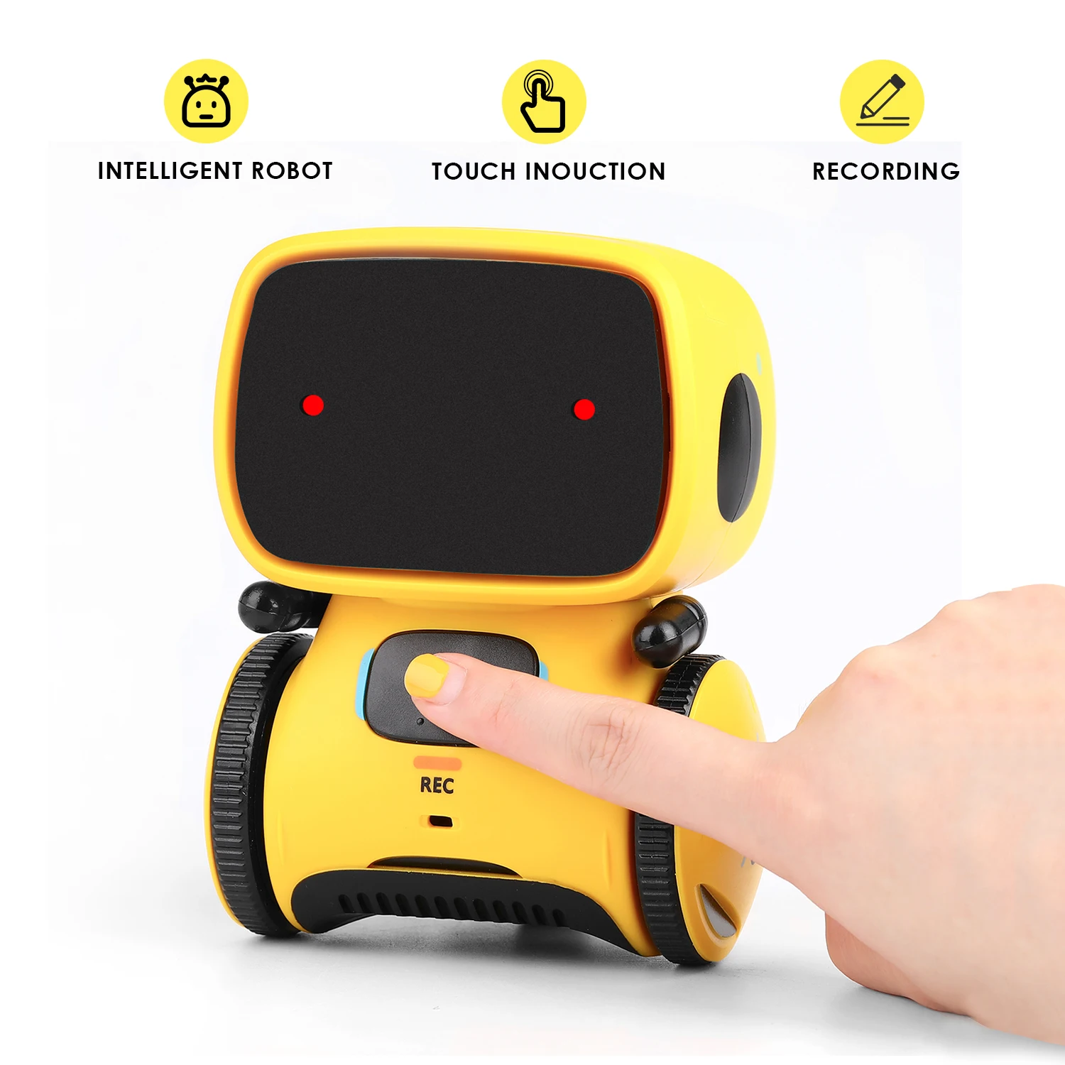 Brinquedo para Crianças Comando de Voz Presentes para Crianças Robôs Inteligentes Dança Controle Toque Brinquedos Robô Interativo Bonito Brinquedo Educacional Apuramento 8 Online shopping