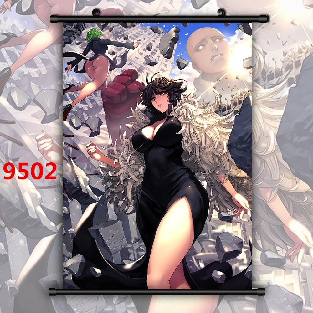 One Punch Man аниме Манга HD Печать настенный плакат свиток