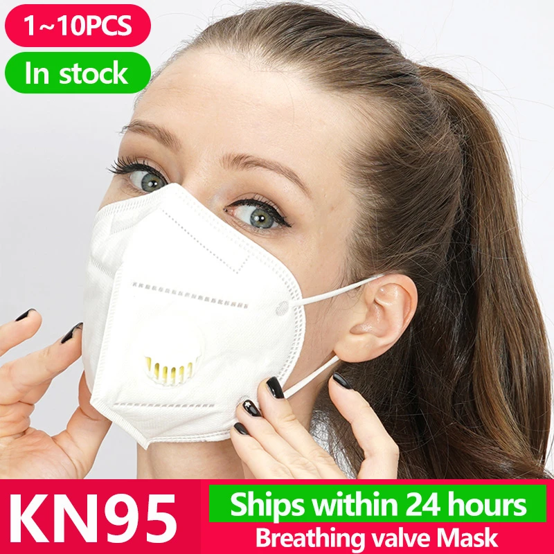 

KN95 Disposable Face Masks N95 Protective Filter Mouth Respirator Dust Mask Flu Facial template ffp2 Pm2.5 mouth Gas Cover