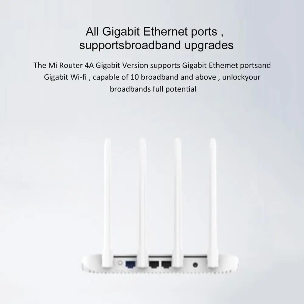  Xiaomi Mi Router 4A WiFi Repeater 1167Mbps 2.4G/5GHz Dual 128MB Band Flash ROM 256MB Memory APP Con