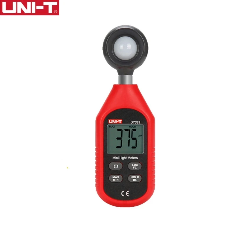 UNI-T UT383 Light Meter 200 000 LUX Digital Luxmeter Luminance Lux Fc Test Max Min Illuminometers Photometer | Инструменты