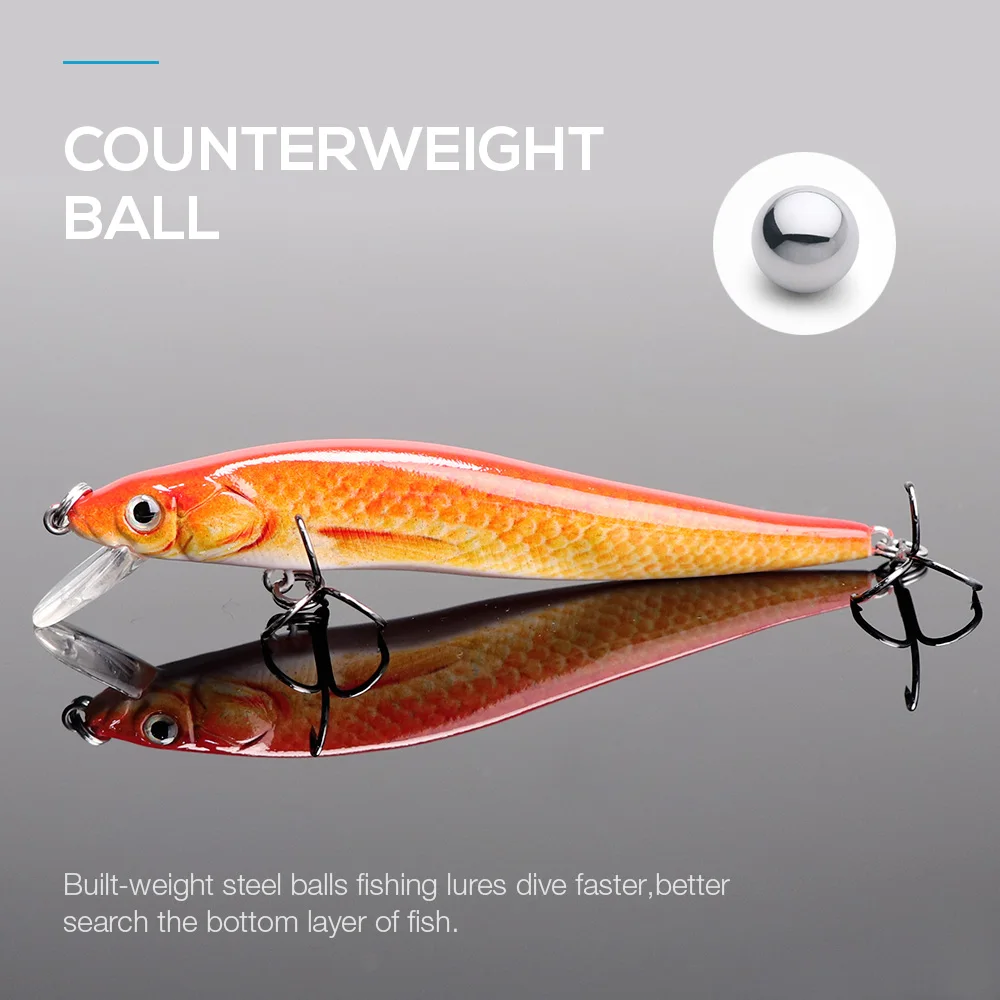 TREHOOK 2g/6g Мини Minnow рыболовные приманки плавающий Щука воблер искусственная