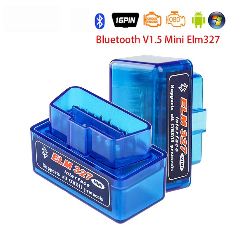 Новый сканер OBD2 ELM 327 v1.5 MINI PIC18F2480 ELM327 V1.5 Bluetooth диагностический адаптер сканирующий