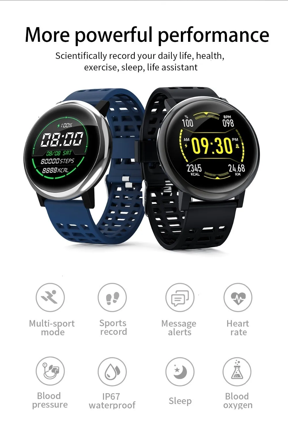 COXRY, спортивные Смарт-часы, мужские, Bluetooth, часы для здоровья, женские, фитнес, пульсометр, наручные часы, кровяное давление, умные часы, IOS, Android
