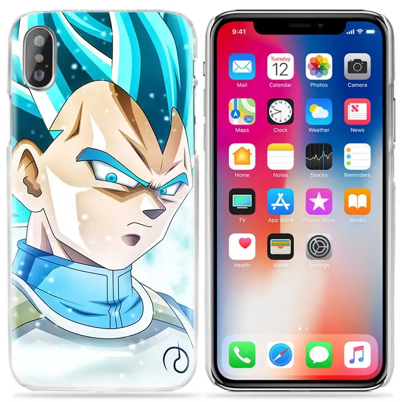 Vegeta Dragon Ball Z чехол для Apple iPhone 11 Pro XS Max XR X 10 7S 8 6 6S Plus+ 5 SE 5S 4S 4 5C Жесткий PC телефон Coque аниме