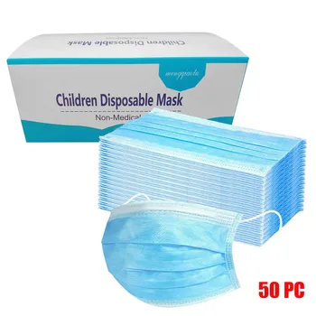 

50pc Air Purifying Face Mask Cover Mascarillas Dust 3 Layer Masks Health Care Protective mouth Filter Breathable Masks In Stock
