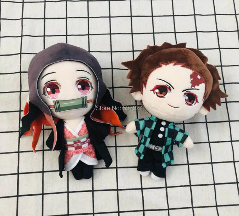 Новинка, 10 шт., Kimetsu no Yaiba Nezuko Tanjirou Douma Makomo Kochou Shinobu, косплей, 8 дюймов, 20 см, плюшевые куклы