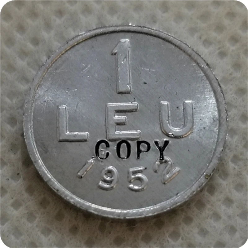 

1952 Romania 1 Leu Aluminium Copy coins Commemorative Coins Art Collection