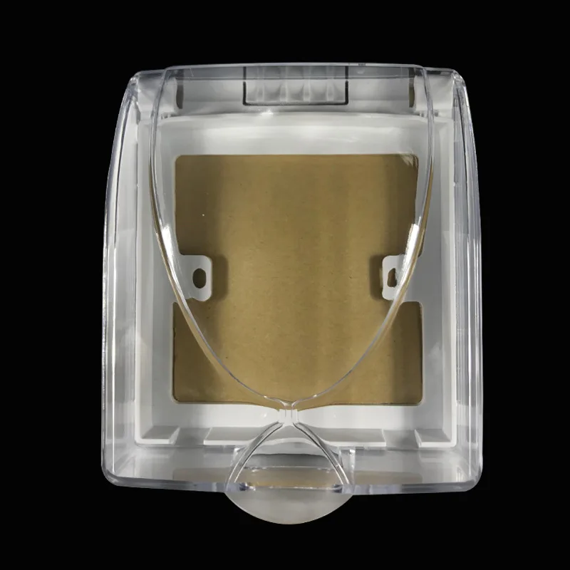 Водонепроницаемый переключатель защитное покрытие разъема прозрачная коробочка из пластика тип 86 ванная комната мощность поп электрические розетки аксессуары