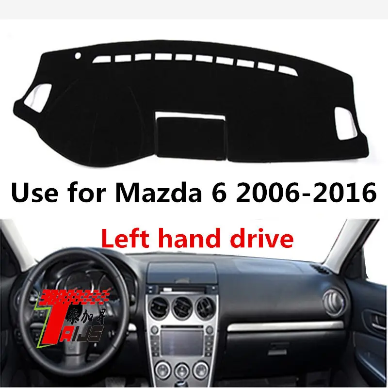 Чехол Taijs для приборной панели автомобиля с левым рулем Mazda 6 2006-2016 лидер продаж