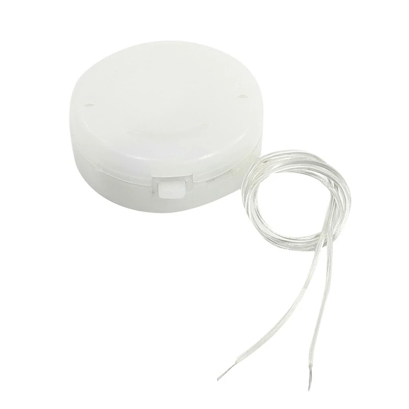 White lead cable CR2032 CR2035 coin pressure battery holder case base socket