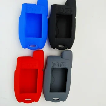 

Russian version 9.5 Silicone Case KeyChain Cover For Tomahawk 9.5 9.3 2-way Alarm System Alarm Key chain Fob