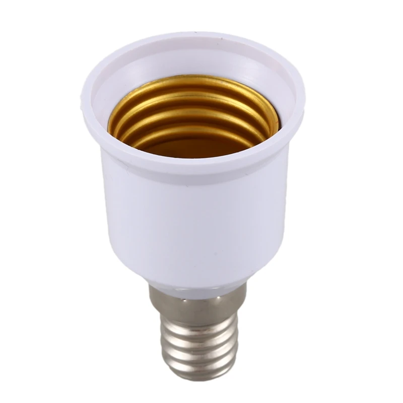 LED Light Bulb Socket Converter 5 pcs E14, E27 Adapter Base Screw LED Light Bulb Bulb Socket Converter White