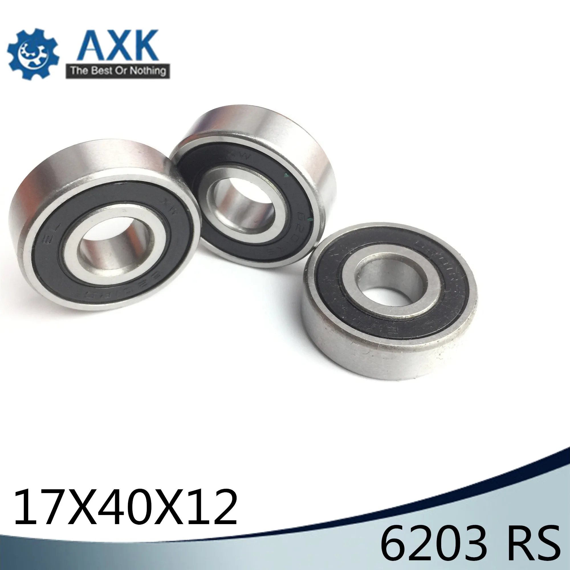 6203RS Bearing ABEC-3 (4 PCS) 17x40x12 mm Deep Groove 6203-2RS Ball Bearings 6203RZ 180201 RZ RS 6203 2RS EMQ Quality