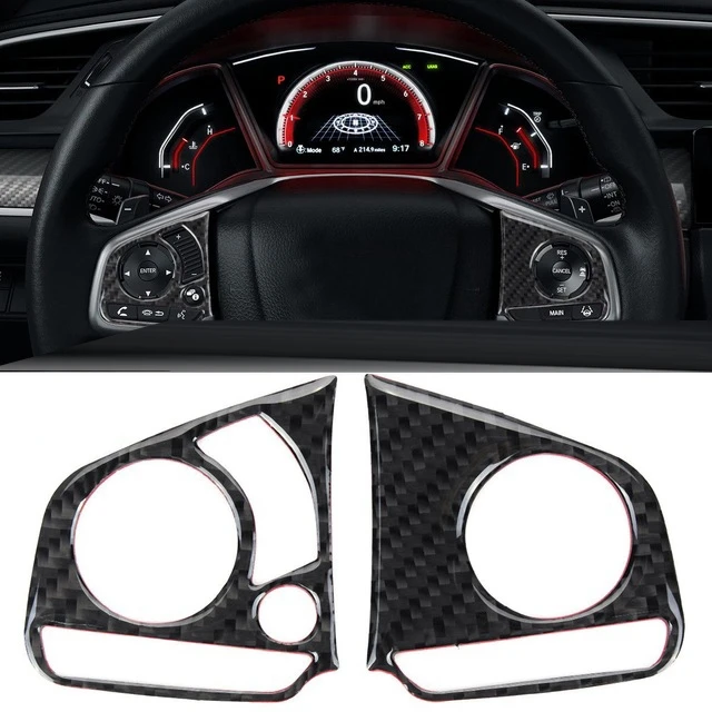 3 шт. кнопочный переключатель рулевого колеса панель Крышка для Honda Civic 2016 2019 & 1x ESC