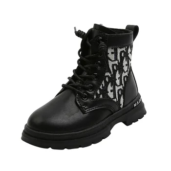 

2020 Autumn New Children's Boots Fashion Soft Leather Casual Ankle Boots for Kids Boys Riding Boots Brand Toddler Girls Sneakers