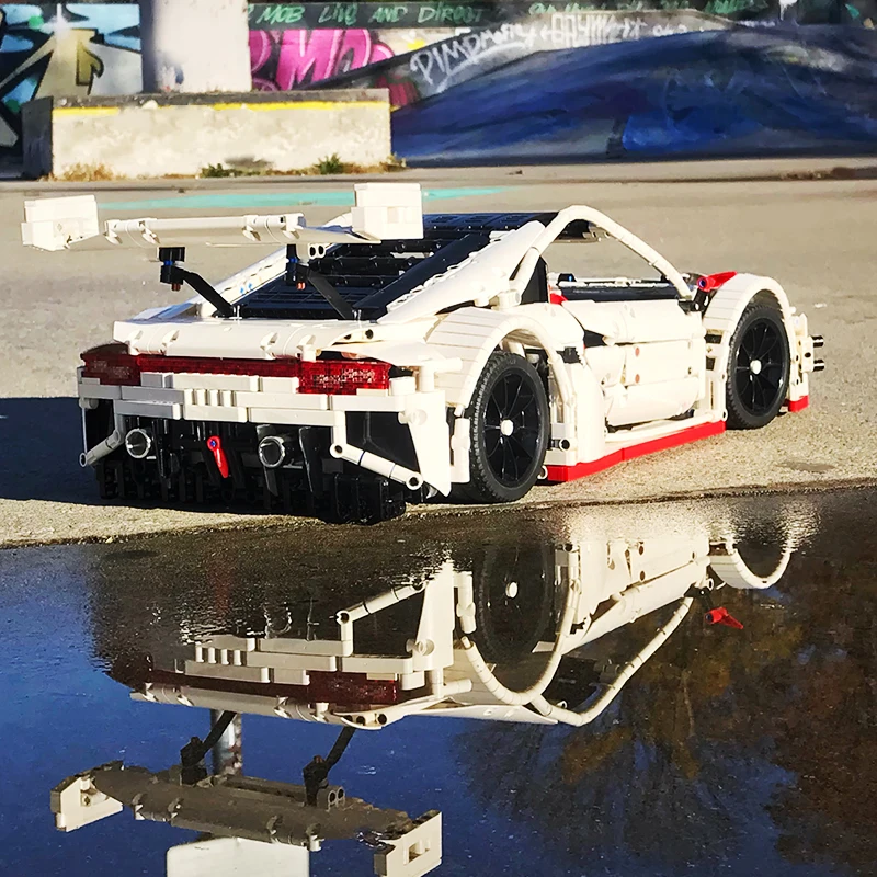 MOC-10858 Technic серии NSX спортивный автомобиль мощность функция Fit Technic наборы строительные блоки кирпичи игрушки для детей Рождественский подарок