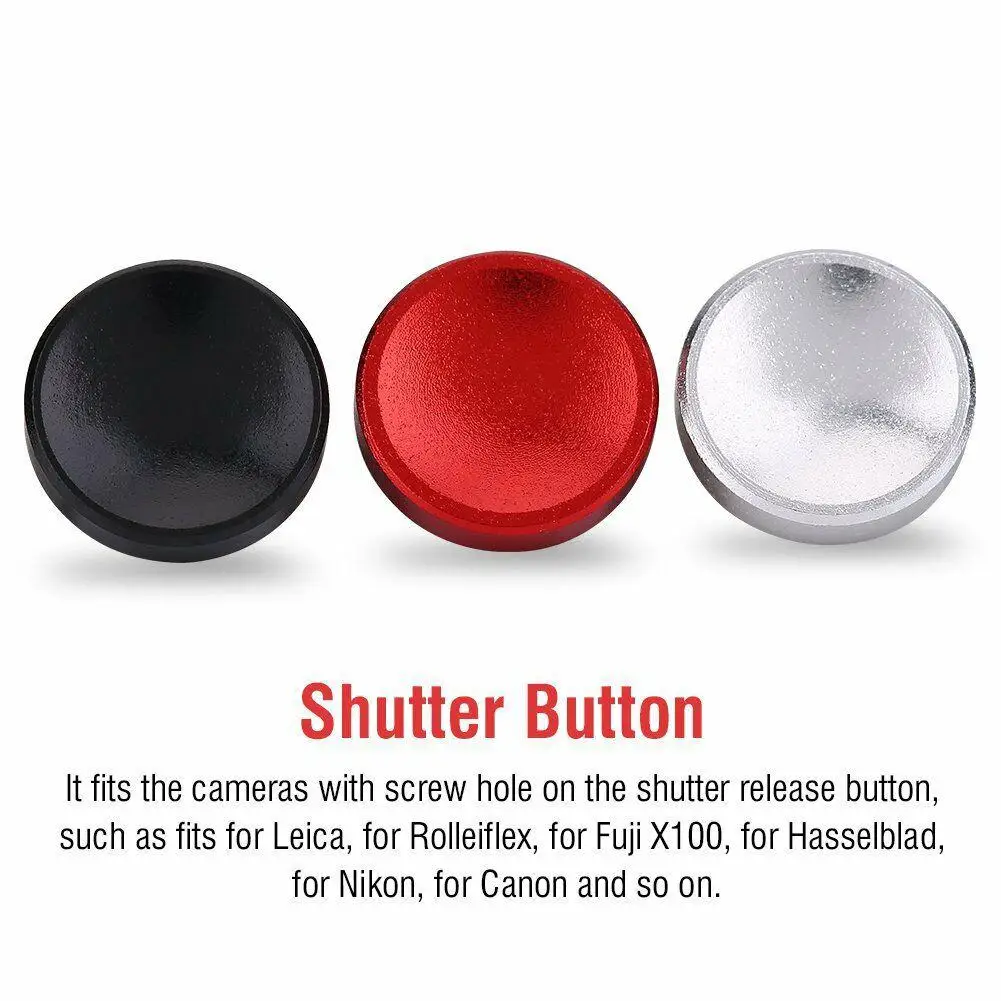

for Hasselblad for Nikon Canon 3pcs/set Aluminium Alloy Camera Shutter Release Button for X100 X10 XPRO1 XE1 Shutter Button r60