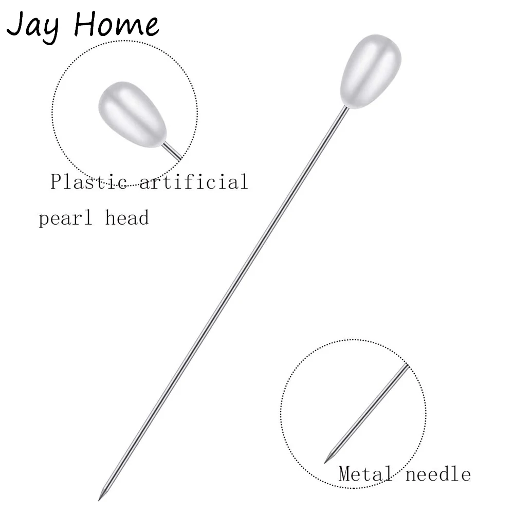 Description Picture 6 of item100PCS Pearl Head Corsage Pins White Straight Head Pins Sewing Pins for DIY Jewelry Making Sewing Wedding Flower Decorations