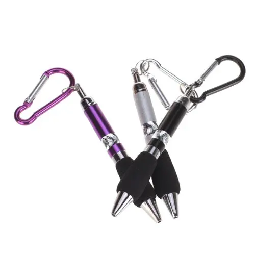 

3pcs Carabiner Portable Pen Retractable Ballpoint