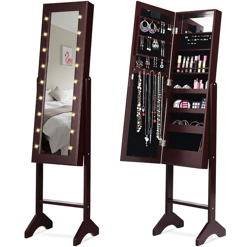 Женский современный зеркальный шкаф для ювелирных изделий Armoire органайзер