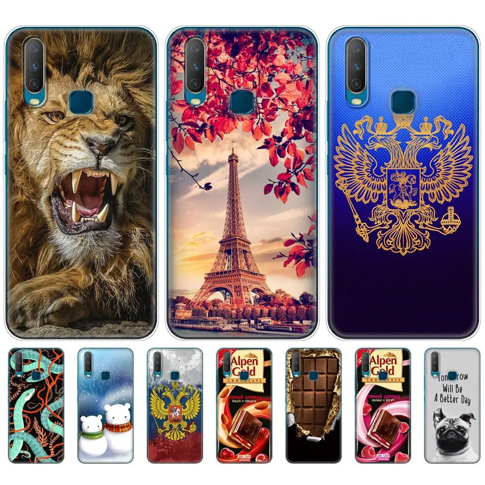 Силиконовый чехол для Vivo Y11 2019 6 35 &quotчехол-накладка телефона из мягкого
