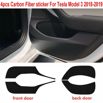 

4Pcs Anti Kick Pad Car Auto Replacement For Tesla Model 3 2017-2019 Trim Set Wear-resistant