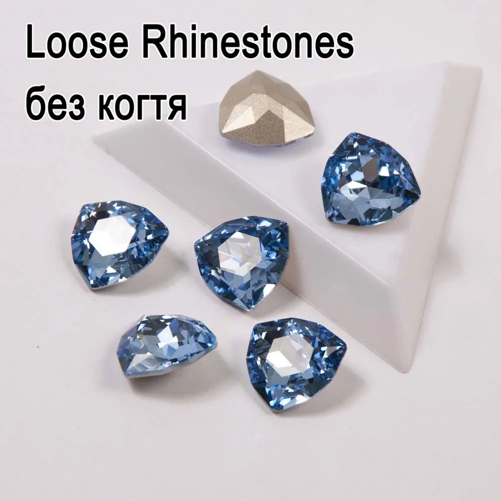Loose rhinestones Светильник с сапфировым триллиантным кристаллом, стразы, аппликация, стекло, кристалл, камень, вышивка, аксессуары для одежды, камни для рукоделия, свадьбы - Цвет: Loose rhinestones