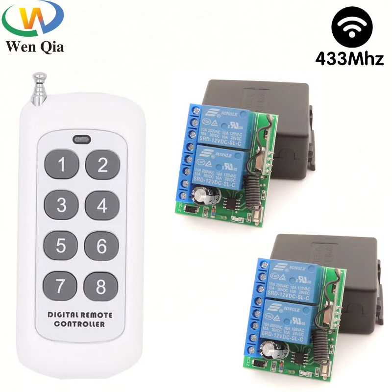 433mhz wireless remote control smart rf