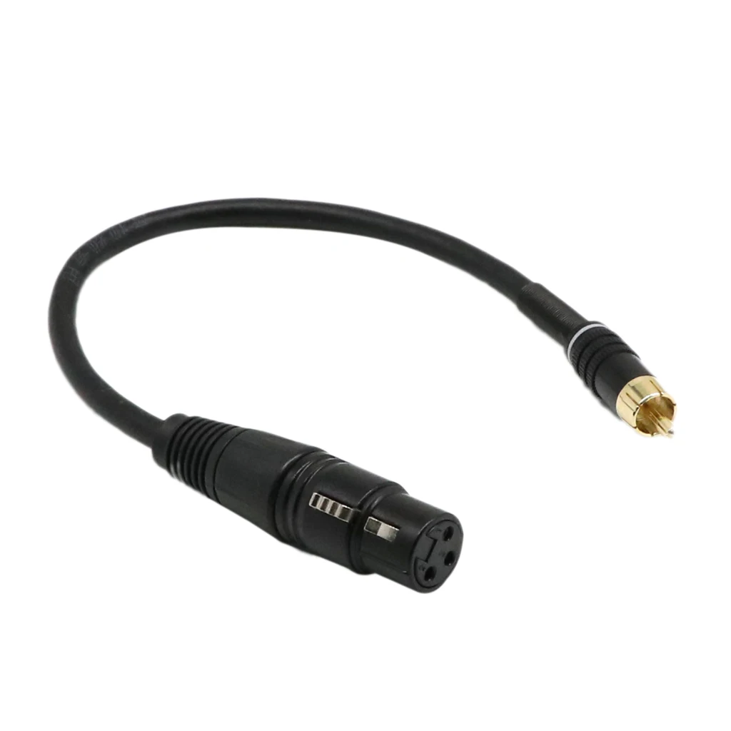 2 предмета в комплекте 1ft Премиум 3-контактный XLR для женщин RCA Мужской Микрофон Кабель позолоченный F/M Аудио кабель Шнур